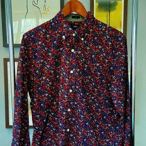 J Crew Slim Fit Floral Print Shirt